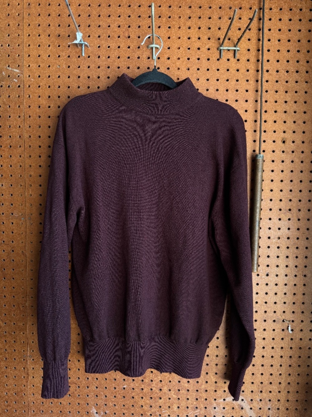 authentic comme des garcons homme 1991 mock neck knit sweater
